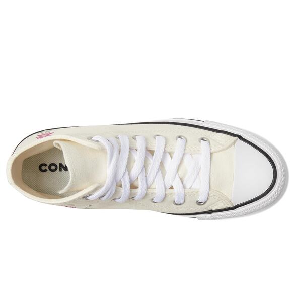 NWT Converse Chuck Taylor Floral Big Kid Sneakers Egret Light  Unisex 4.5 Youth - Picture 5 of 7